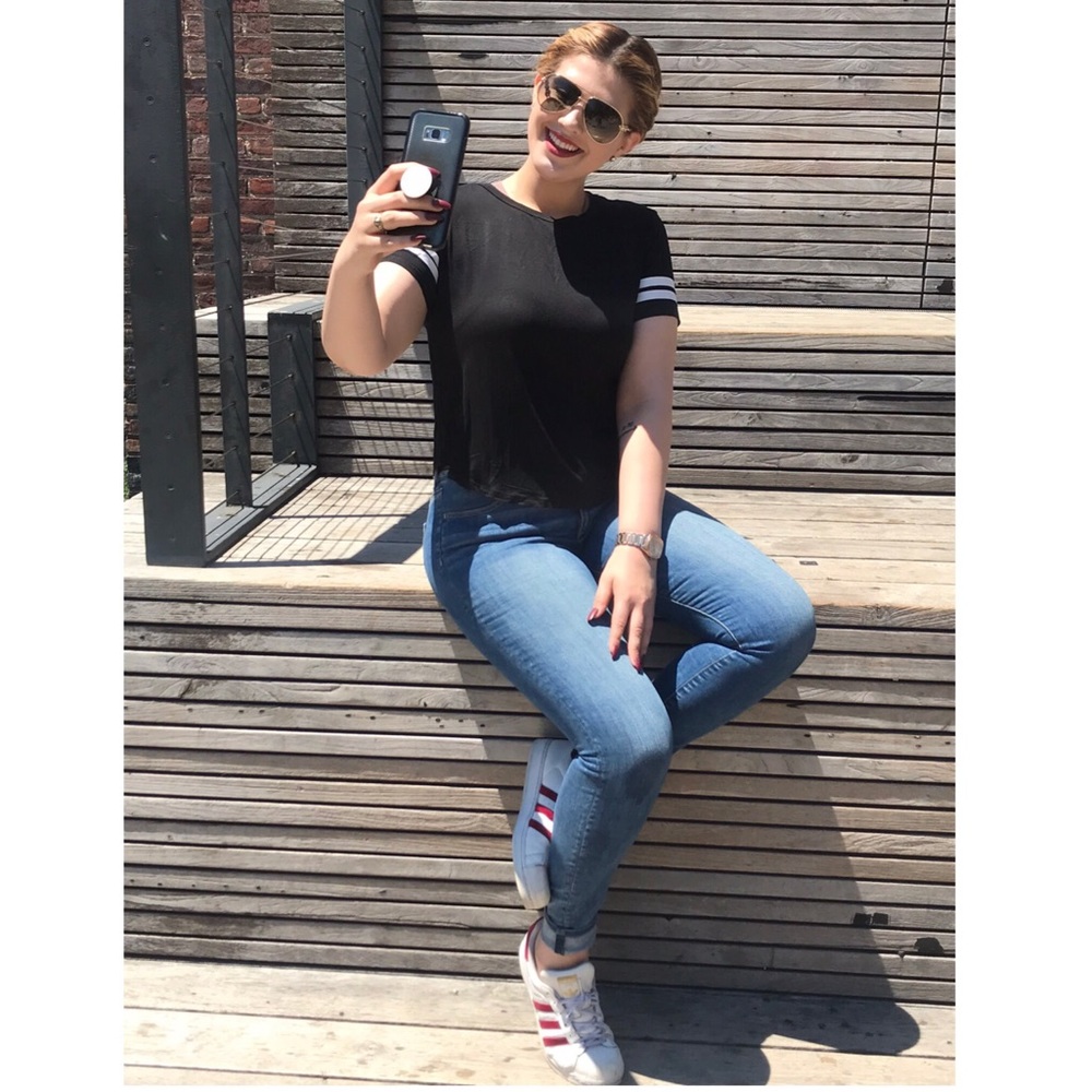 Black & White Baseball Tee